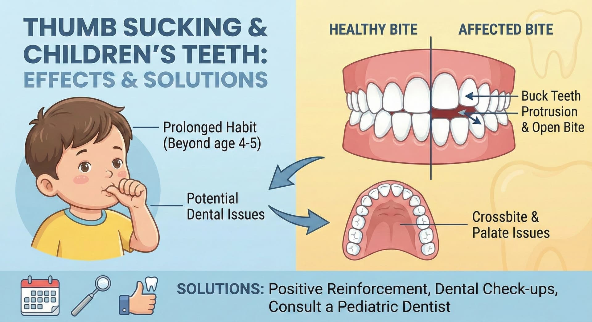 Pediatric dentist Dr. Nikita Sharma in Ajmer discusses thumb sucking effects on children's teeth alignment