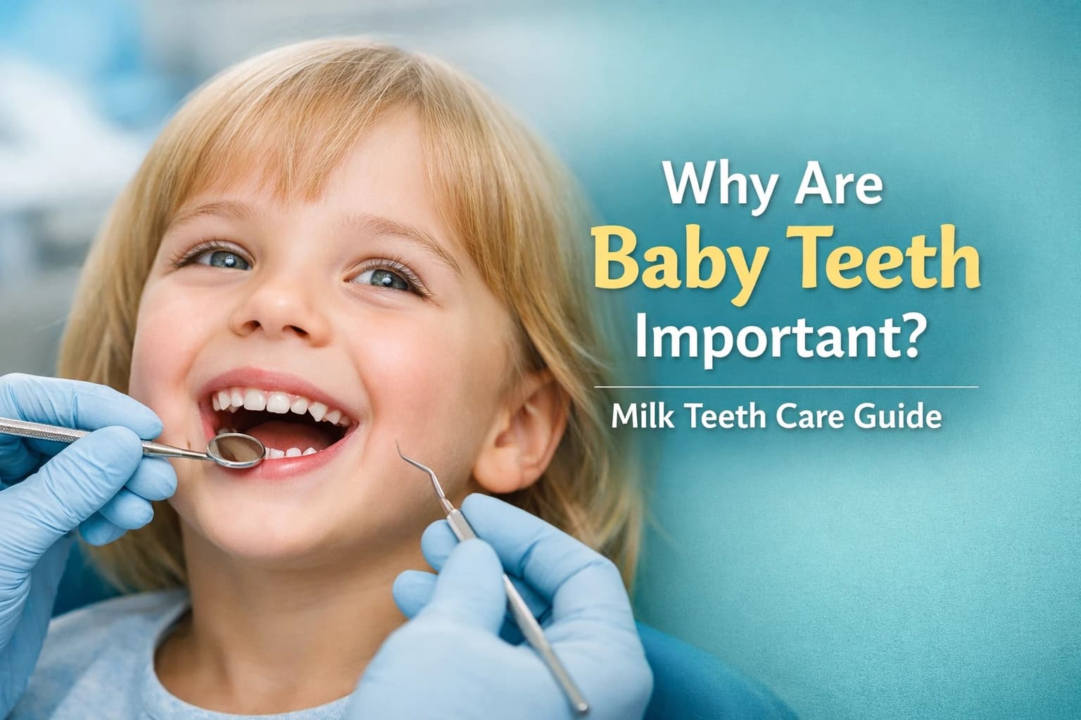 Why baby teeth matter - proper care for milk teeth by Dr. Nikita Sharma